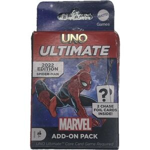Mattel UNO Ultimate Marvel Spider-Man Add-On Pack 2022‎ Edition Card Game HHV91